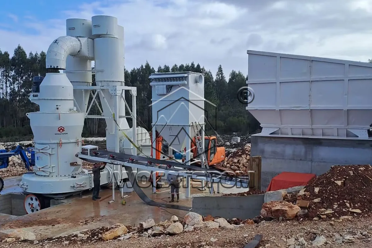 European type grinding mill was installing