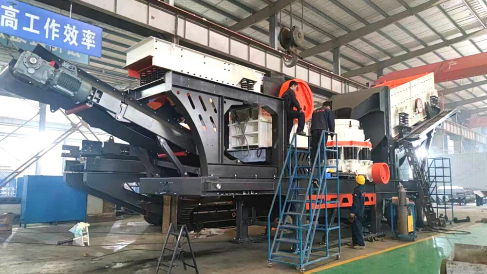 50-80t/h Portable four-in-one wheel type Stone Crusher Plant in Tanzania