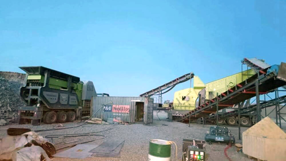 150-200t/h Uzbekistan Sandstone Crushing Production Line